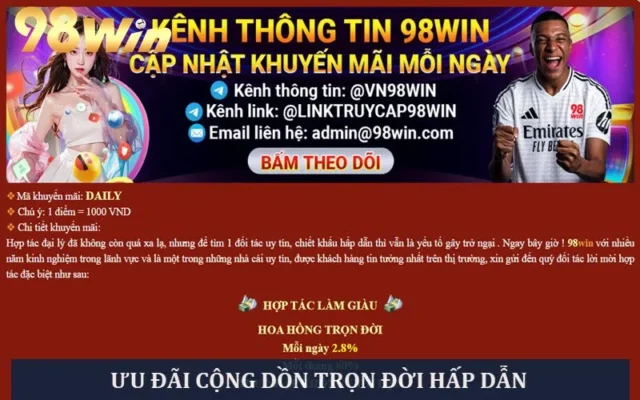 Chính sách hoa hồng đại lý 89Win hấp dẫn