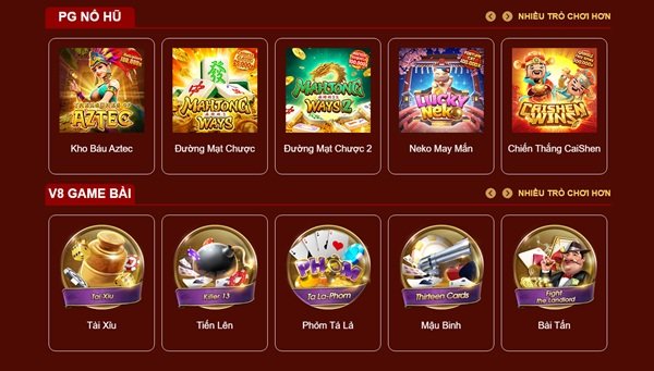 Kho game đa dạng – Thỏa mãn mọi sở thích